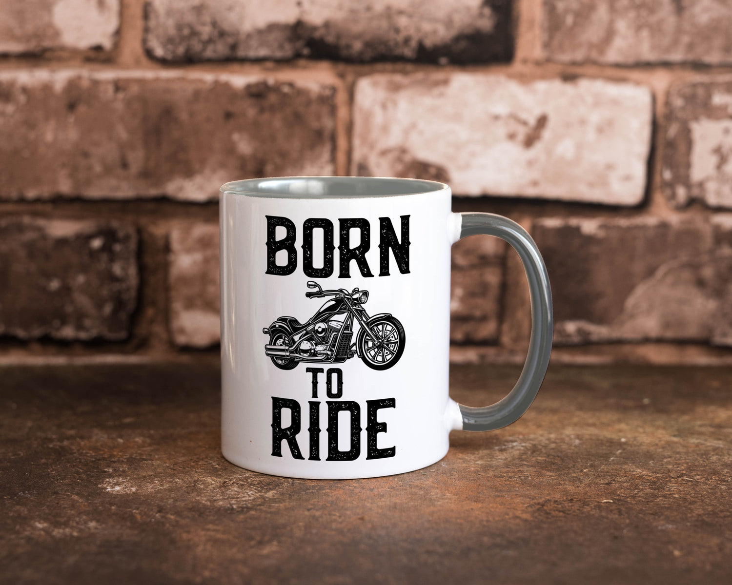 Born to ride | Biker Tasse Motorradfahrer Motorrad lustiger Spruch Geschenk