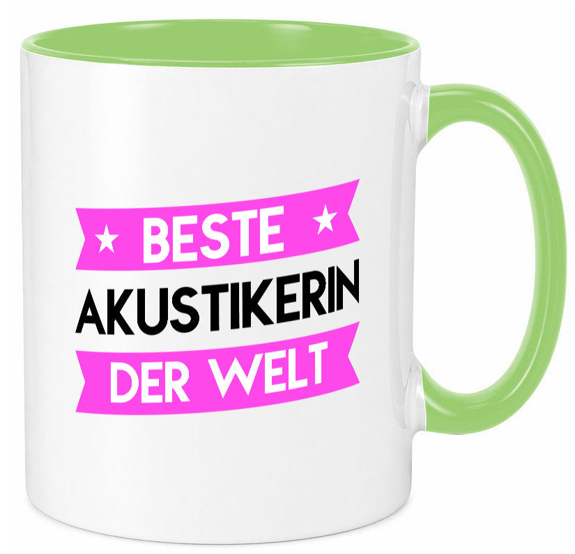 Best Akustikerin | Akustik Hörgeräteakustik Humor Geschenkidee Tasse