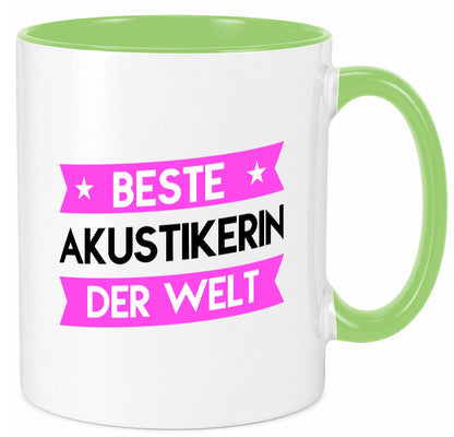Best Akustikerin | Akustik Hörgeräteakustik Humor Geschenkidee Tasse