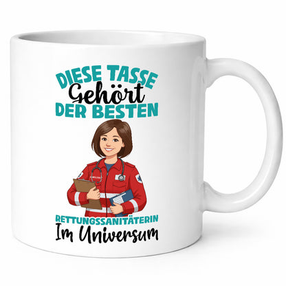Im Universum: Rettungssanitäterin | Sanitäter lustiger Spruch Geschenk Humor
