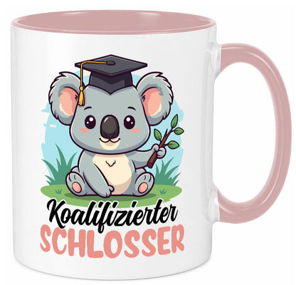 Koalifizierter Schlosser | Beruf Schlosserei lustig Arbeit Kollegen Büro Tasse