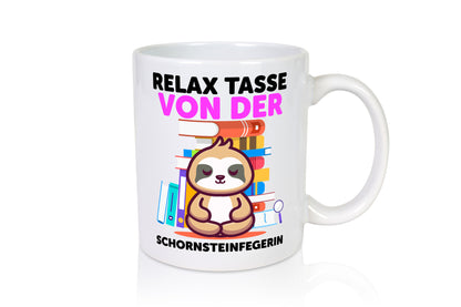 Relax Tasse: Schornsteinfegerin | Kaminkehrer lustig Humor Geschenkidee