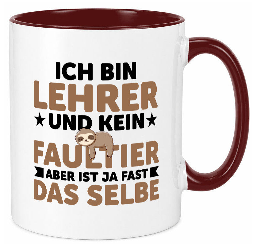 Ich bin kein Faultier: Lehrer | Schule Beruf Schüler Humor Arbeit Kollegen Büro