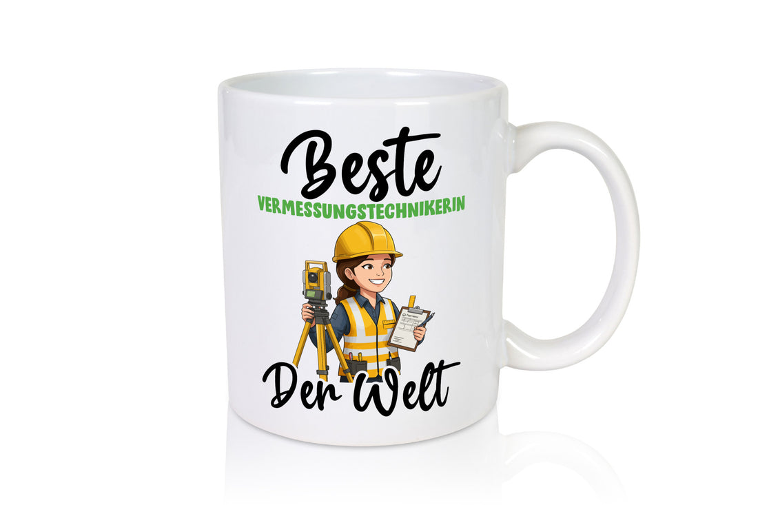 Beste Vermessungstechnikerin | Techniker v2 Geschenk Humor Geschenkidee Tasse