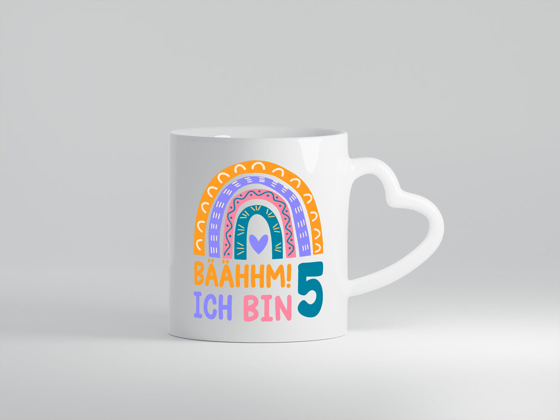 5. Geburtstag | 5 Jahre Regenbogen Bääm Mädchen Geschenkidee Humor Tasse