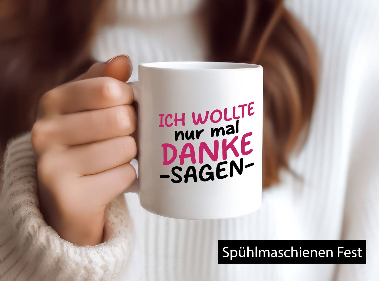 Ich wollte nur mal danke sagen | für alles Geschenkidee Humor Tasse