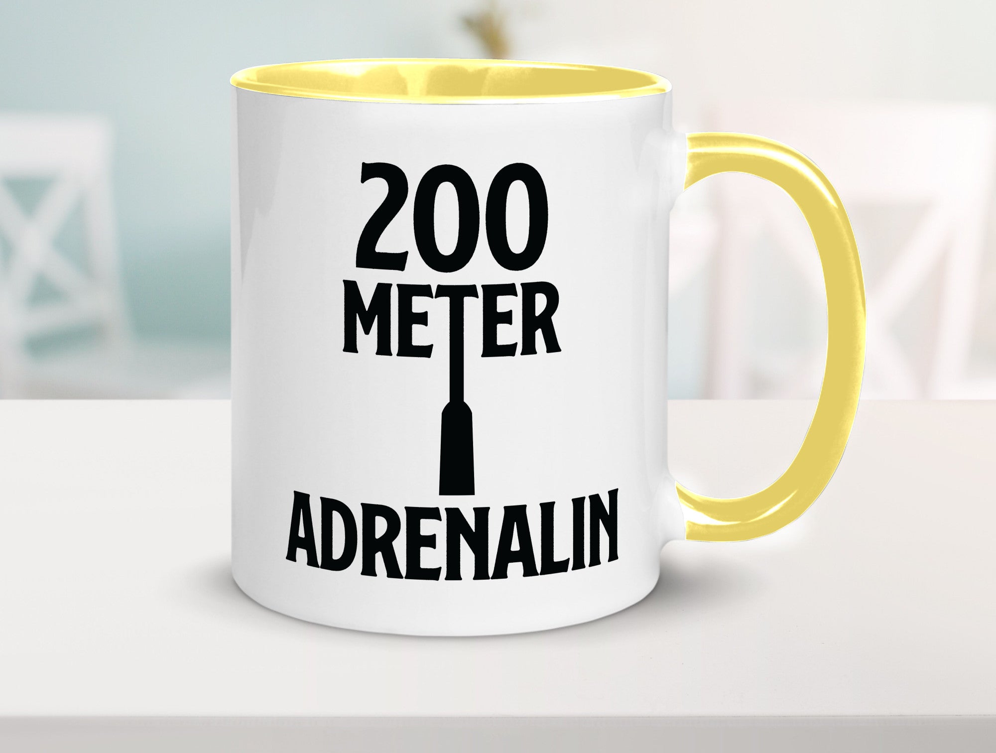 200 Meter Adrenalin v2 lustig Humor Geschenkidee Geschenk Tasse