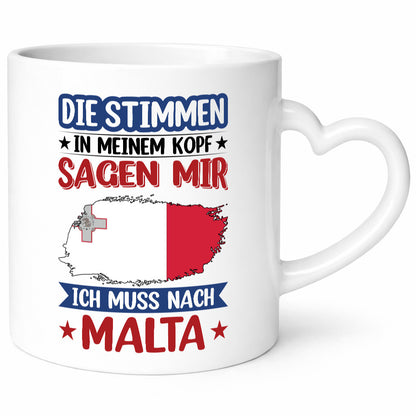 Malta | Urlaub Stimmen in meinem Kopf Traumland lustiger Spruch Geschenk Humor