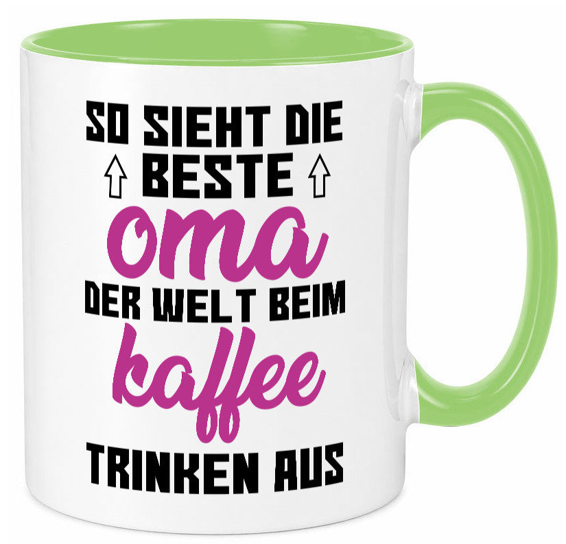 Beste Oma der Welt | Großmutter Tasse lustiger Spruch Geschenk Familie