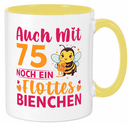 75. Geburtstag | Flottes Bienchen 75 Jahre v2 Geschenk Geschenkidee lustiger