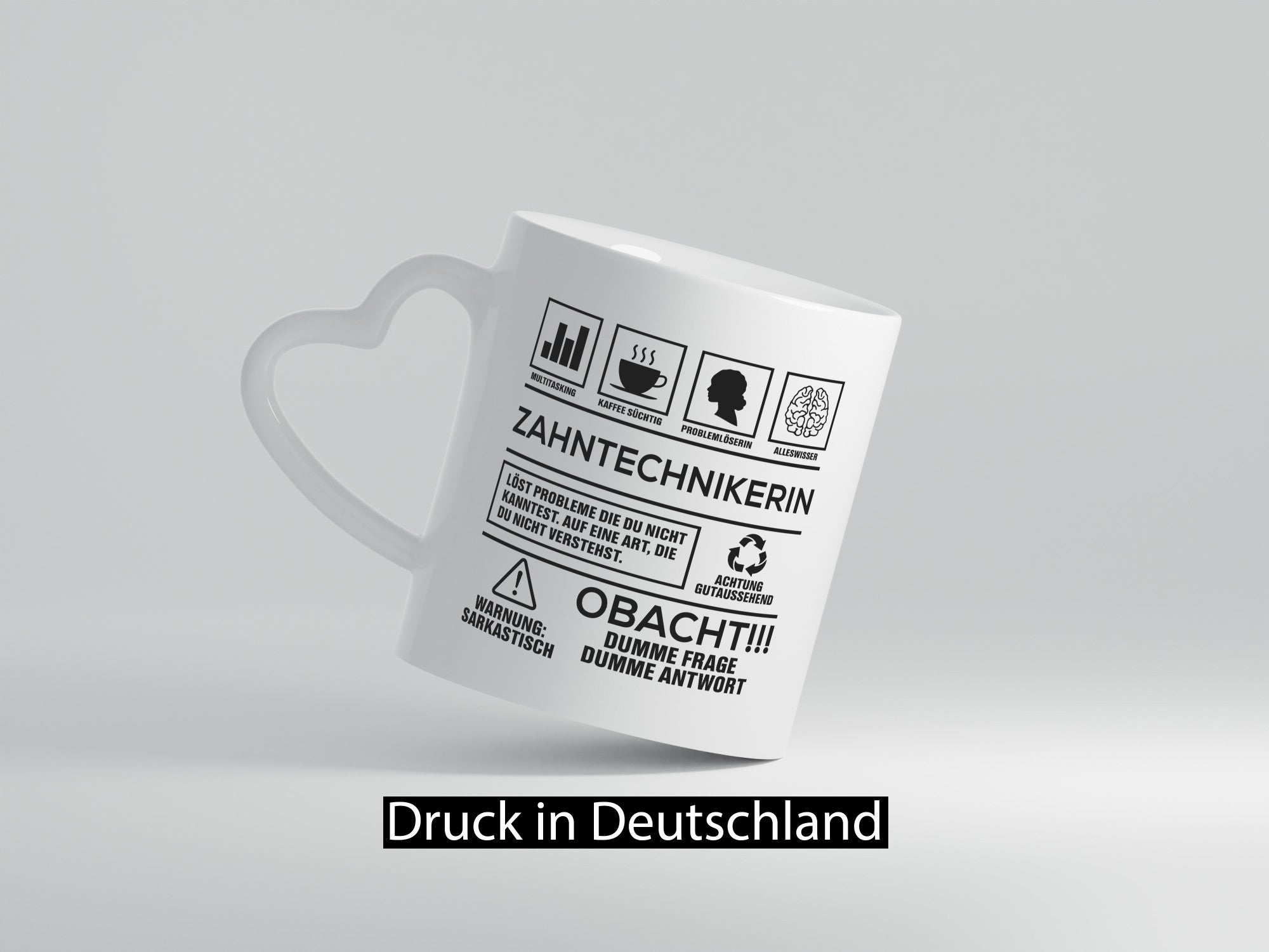 Vorsicht Probleme Zahntechnikerin | Zahnmedizin Humor Geschenkidee Tasse