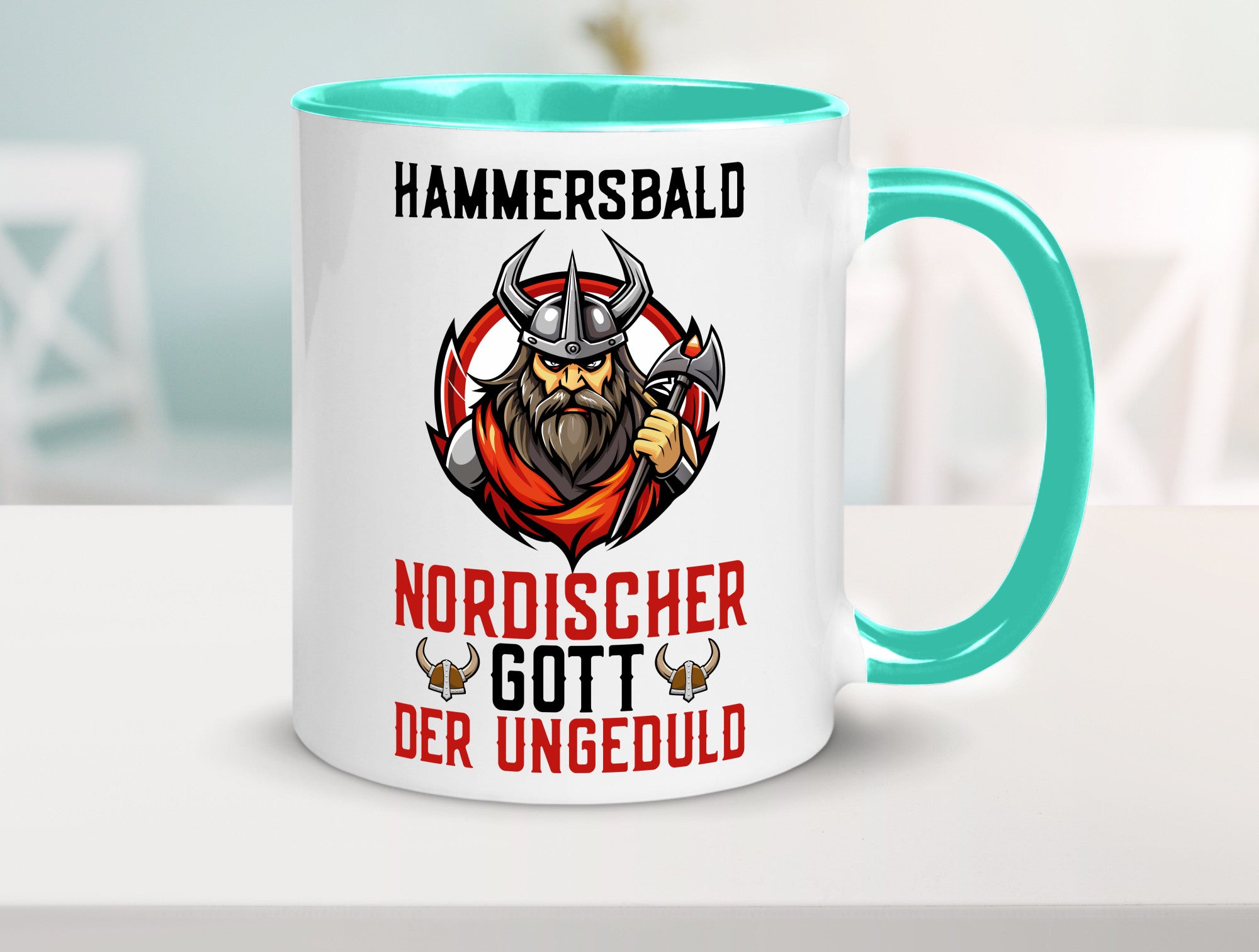 Hammersbald Nordischer Gott der ungeduld Humor Geschenkidee Tasse