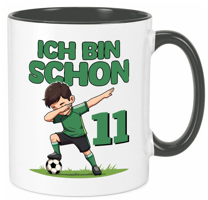 11. Geburtstag | 11 Jahre Fußballer Geschenkidee Humor Tasse
