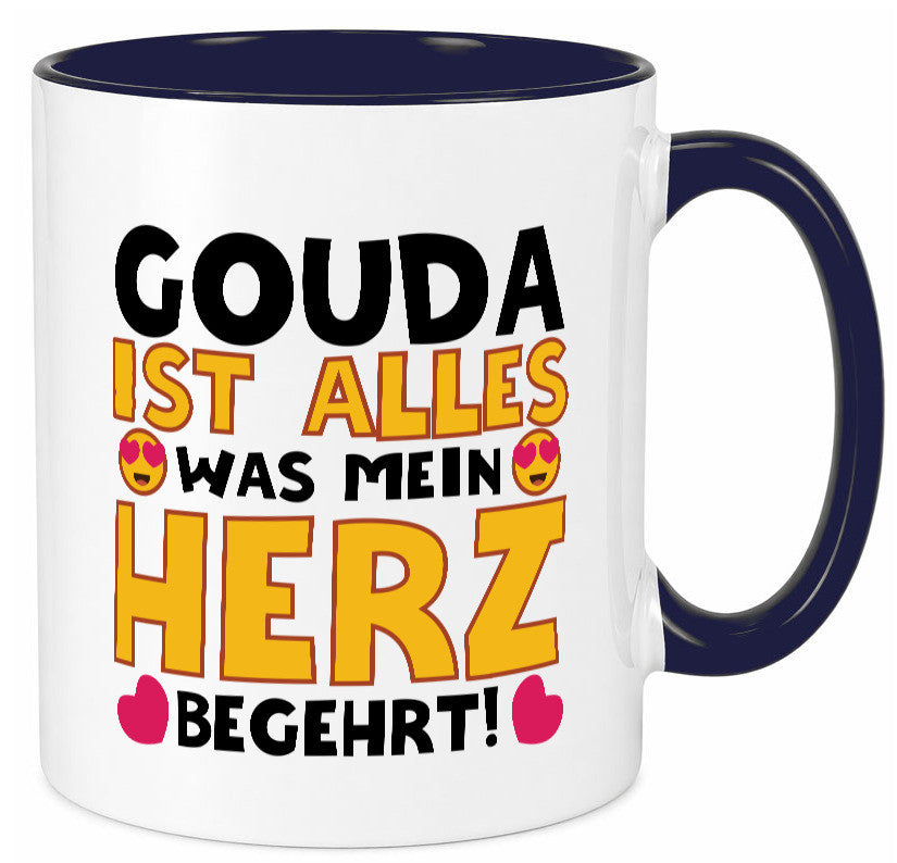 Ich brauche Gouda | Käseliebhaber Käse lustig Humor Geschenkidee Geschenk Tasse