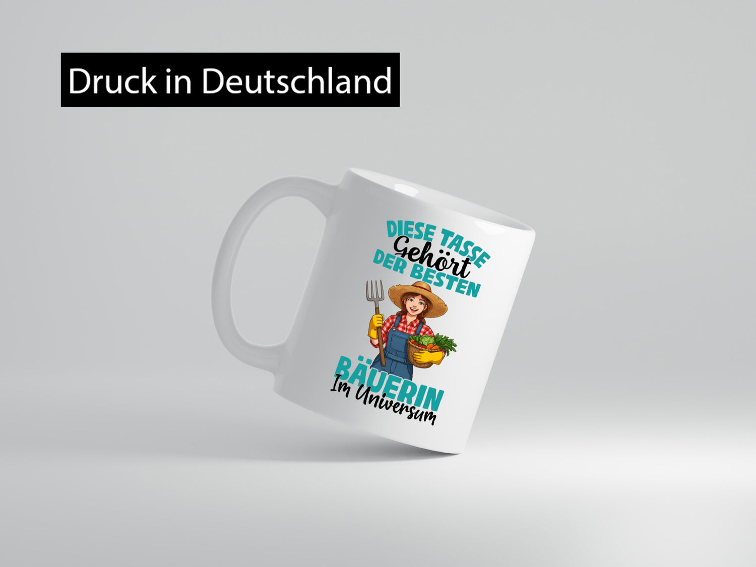 Im Universum: Bäuerin | Bauernhof Landwirtschaft lustiger Spruch Geschenk Humor