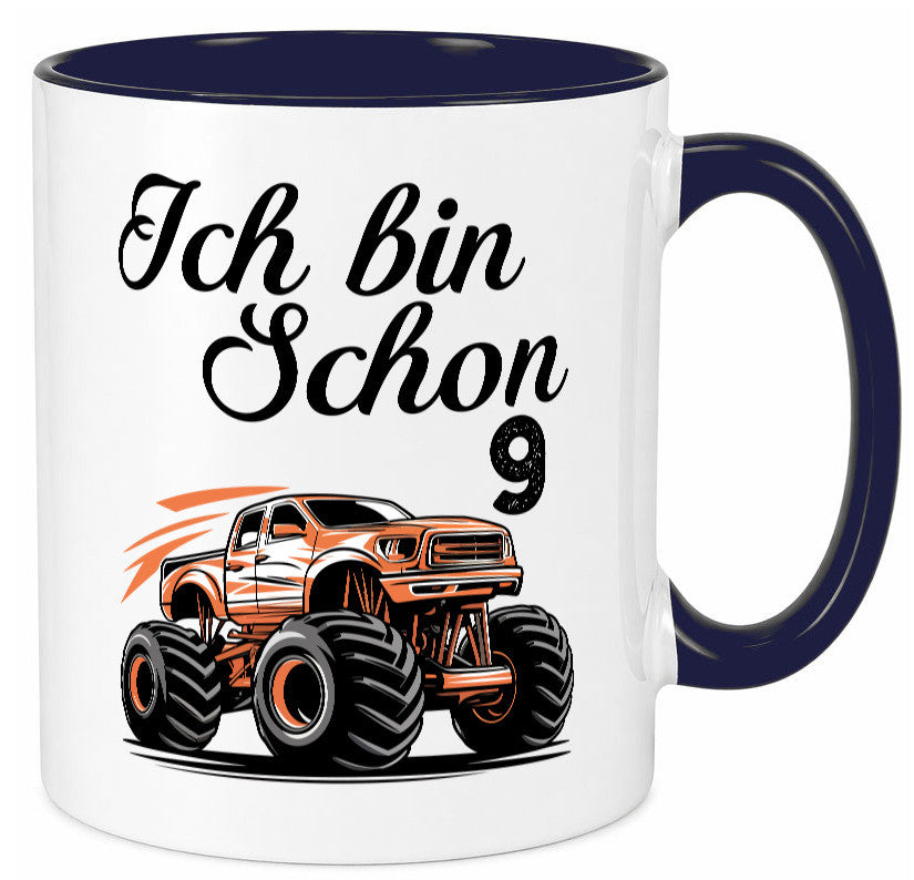 9. Geburtstag | Monster truck 9 Jahre lustiger Spruch Geschenk Geschenkidee