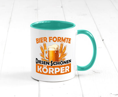 Bier förmte diesen Körper | bierliebhaber v2 Humor Geschenkidee Tasse