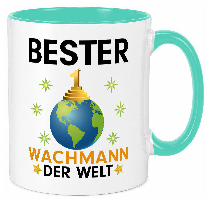 Welt Bester Wachmann | Wachpersonal Nachtwächter Humor Geschenkidee Tasse