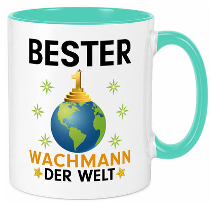Welt Bester Wachmann | Wachpersonal Nachtwächter Humor Geschenkidee Tasse