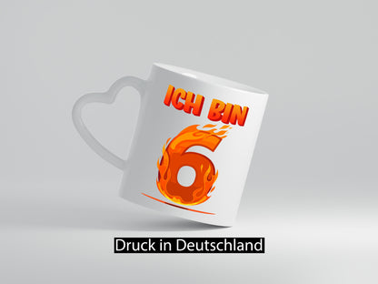 6. Geburtstag | 6 Jahre Drache lustig Geschenkidee Geschenk Tasse