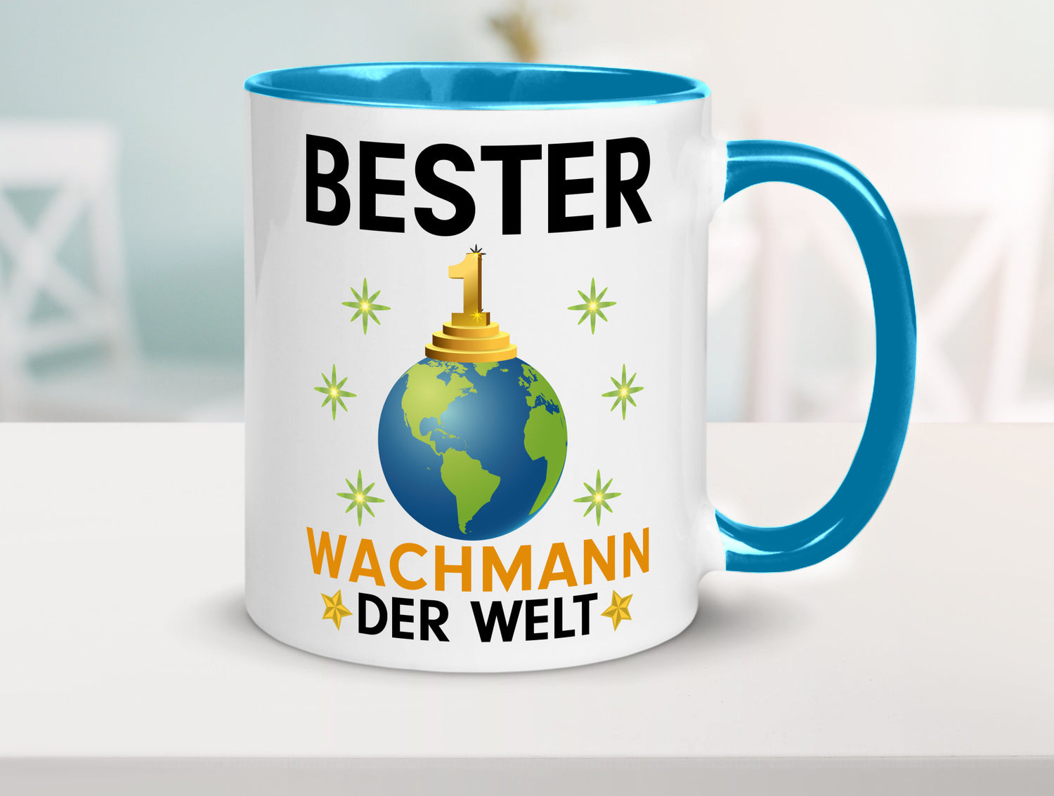 Welt Bester Wachmann | Wachpersonal Nachtwächter Humor Geschenkidee Tasse