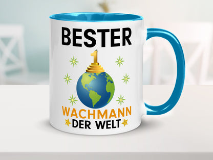 Welt Bester Wachmann | Wachpersonal Nachtwächter Humor Geschenkidee Tasse