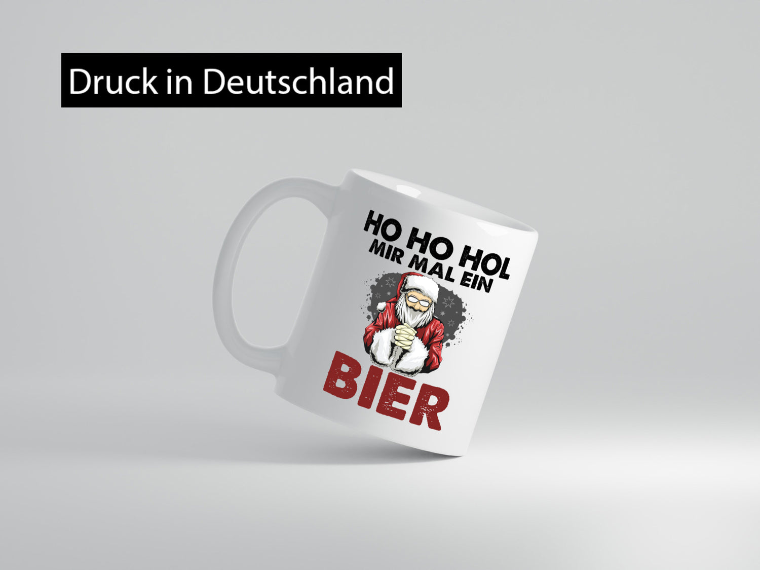 Ho Hol mir mal ein Bier | Weihnachten Geschenkidee Humor Tasse