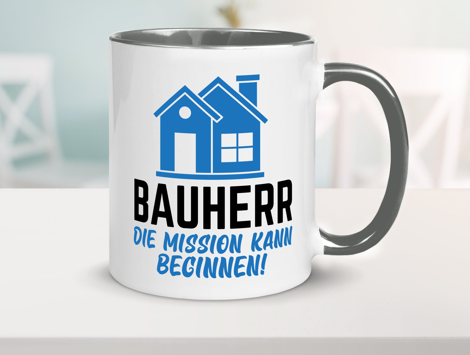 Bauherr | Die mission kann beginnen Bauherren lustiger Spruch Geschenk Humor