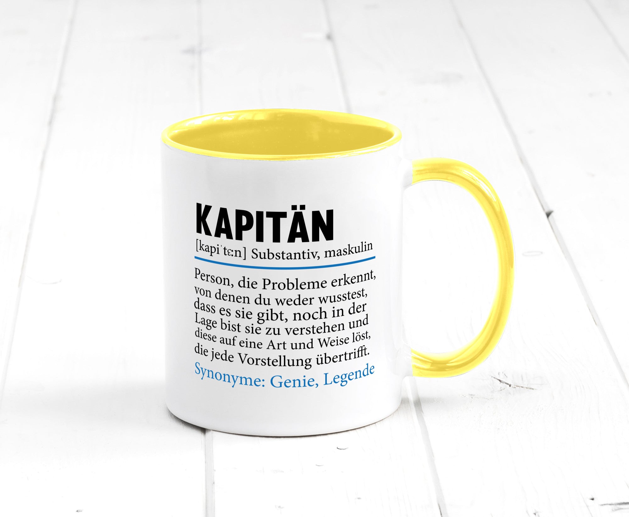 Kapitän | Spruch lustig Schiffskapitän Schiff Geschenk Humor Geschenkidee