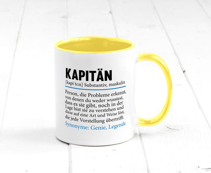 Kapitän | Spruch lustig Schiffskapitän Schiff Geschenk Humor Geschenkidee