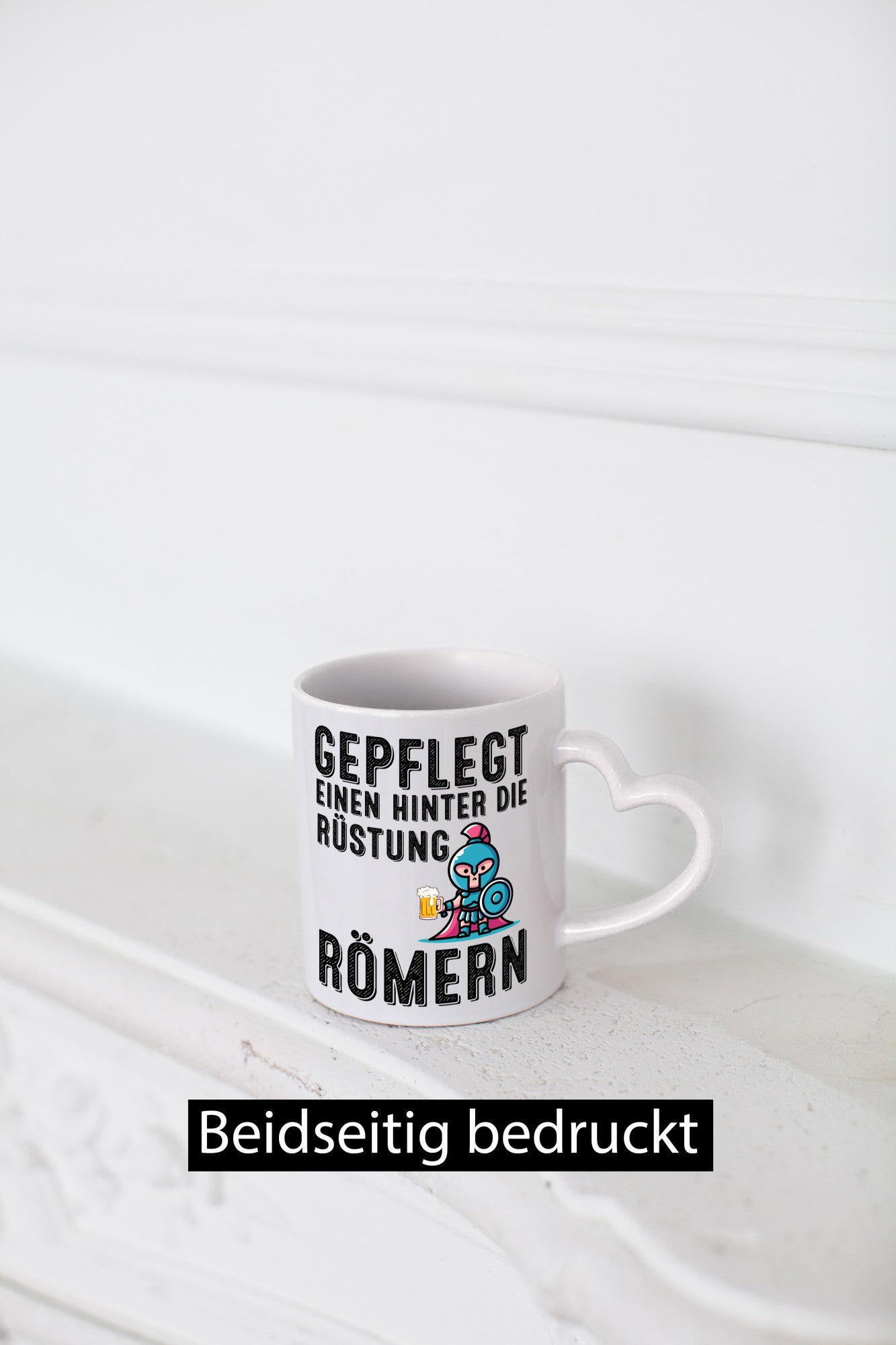 Gepflegt einen hinter die Rüstung römern | Bier lustiger Spruch Geschenk Humor