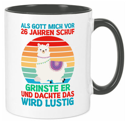 26. Geburtstag | 26 Jahre Gut Schuf mich Lama v2 lustiger Spruch Geschenk