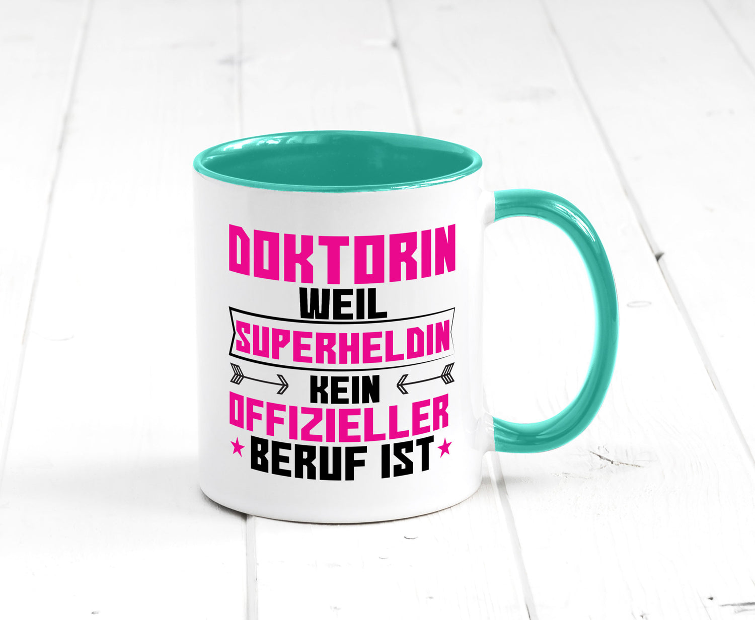 Superheldin Doktorin | Doktorand Doktortitel Geschenkidee Humor Tasse