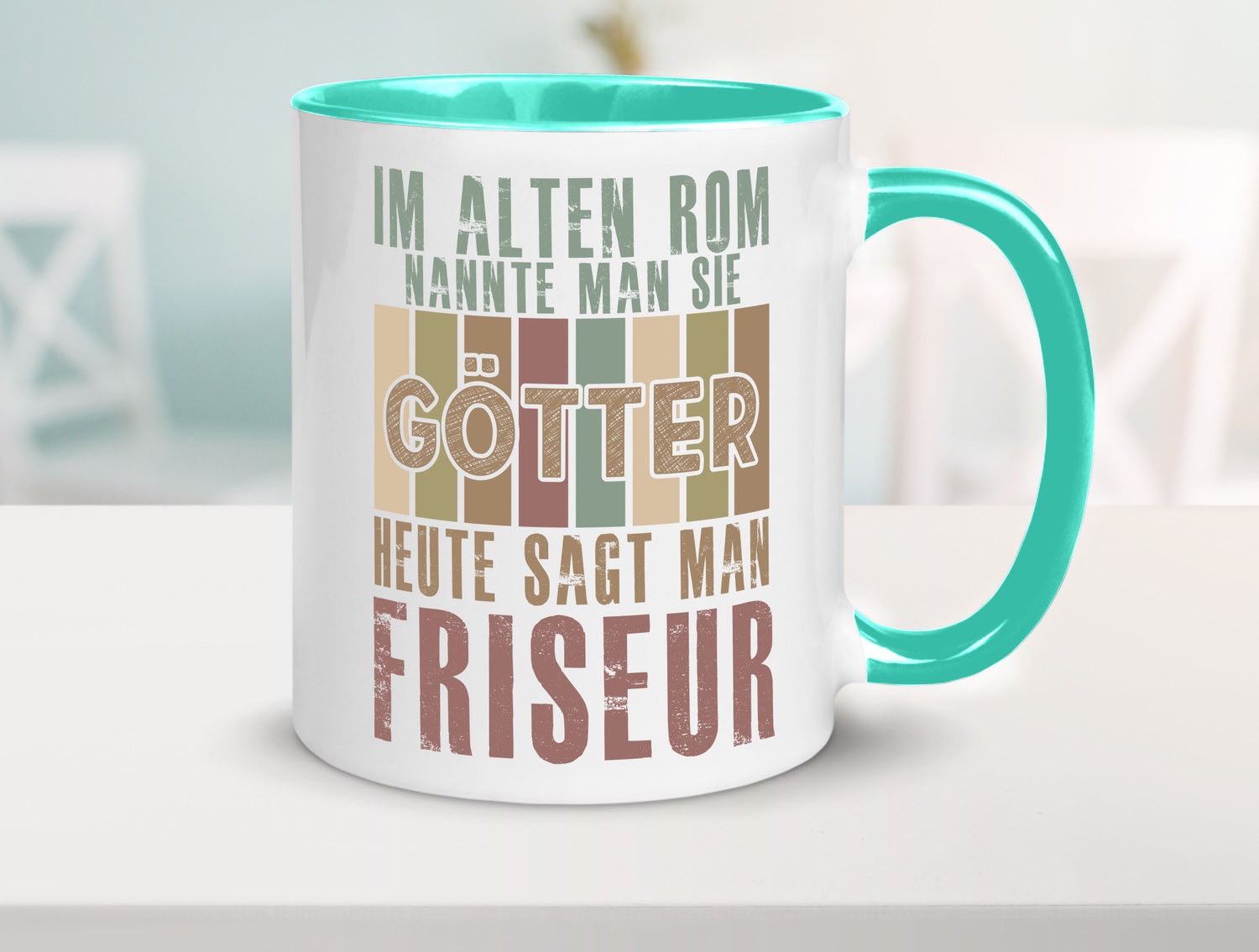 Heute sagt man: Friseur | Frisör Geschenkidee Humor Tasse