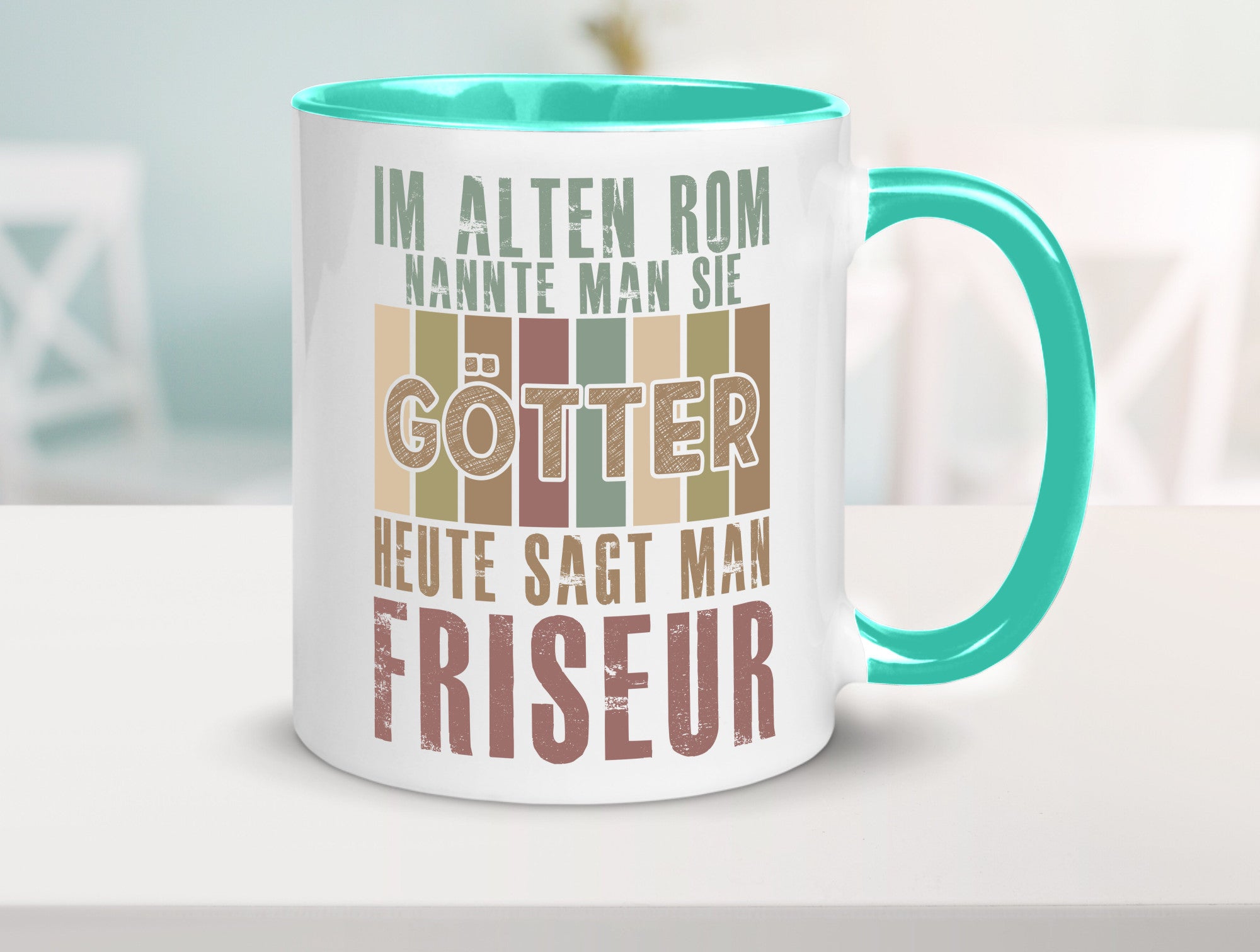 Heute sagt man: Friseur | Frisör Geschenkidee Humor Tasse