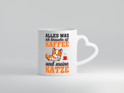 Kaffee und meine Katze | Katzenbesitzer Tasse Humor Geschenkidee Tierliebhaber