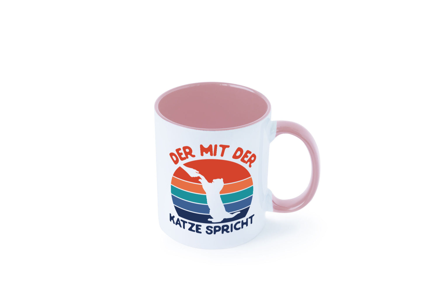 Der mit Katze Spricht | Katzenliebhaber Humor Tierliebhaber Geschenkidee Tasse