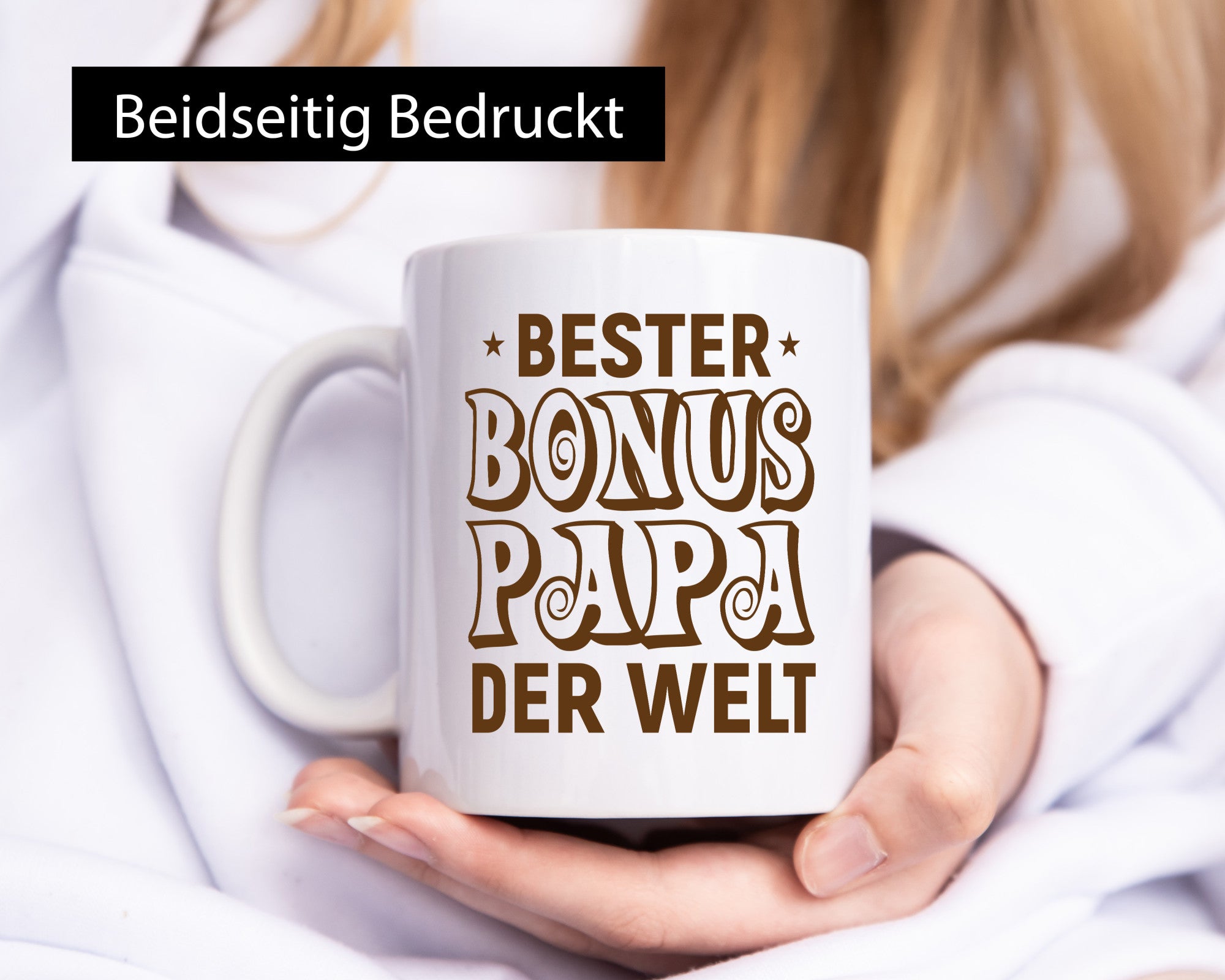 Bester Bonus Papa der Welt | Vatertag Humor Familie Geschenkidee Tasse