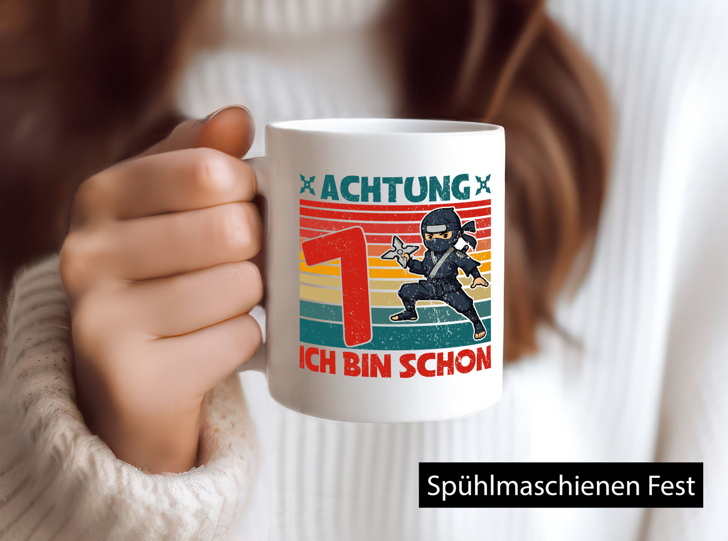 7. Geburtstag | 7 Jahre Ninja Kindergeburtstag Humor Geschenkidee Tasse