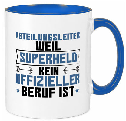 Superheld Abteilungsleiter| Führungskraft Geschenkidee Humor Tasse