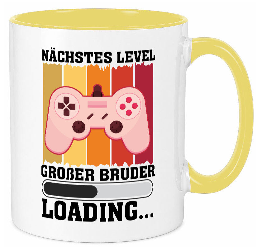 Nächstes Level | großer Bruder Geschwister Geschenkidee Humor Tasse