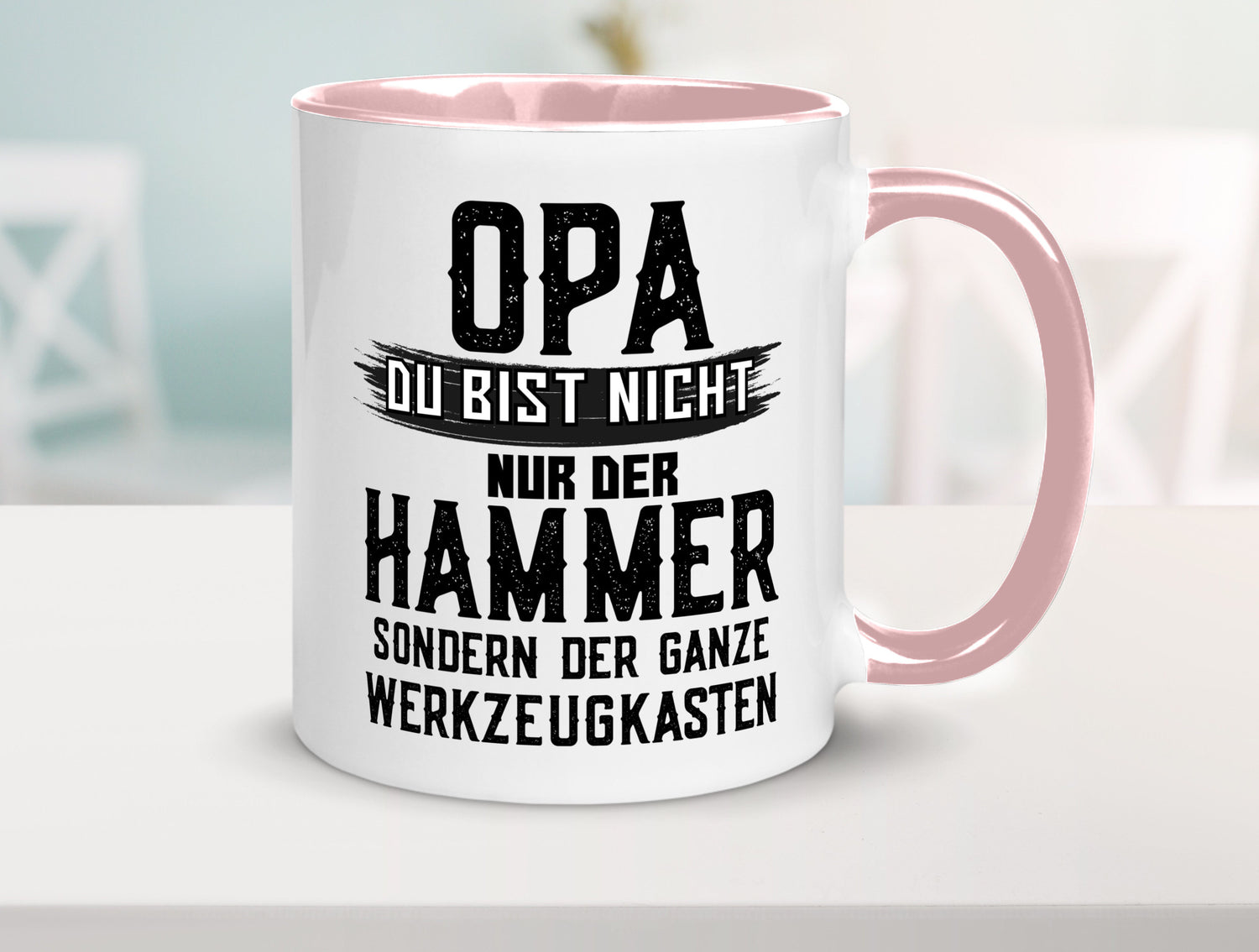 Opa ist der Hammer | Großvater Tasse Werkzeugkasten lustig Familie Geschenkidee