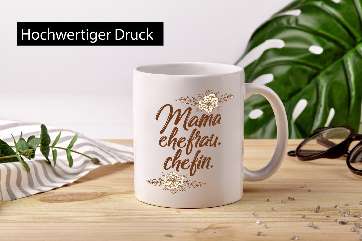Mama Ehefrau Chefin | ist der Boss Beste Humor Familie Geschenkidee Tasse