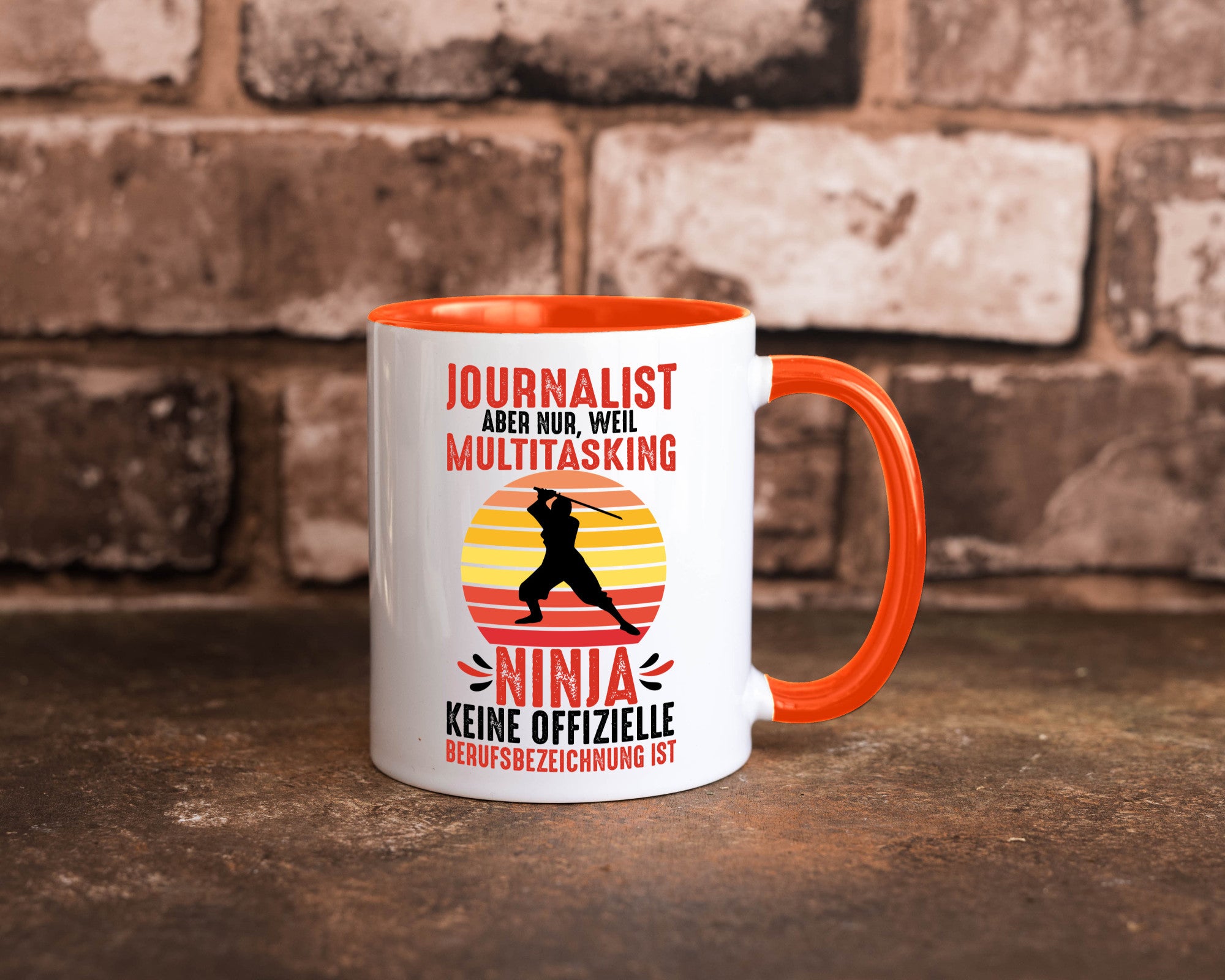 Journalist weil Multitasking Ninja kein Beruf ist Geschenk Arbeit Kollegen Büro
