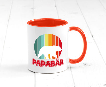 Papabär | Papa Tasse Vater Vatertag Bär lustiger Spruch Geschenk Familie