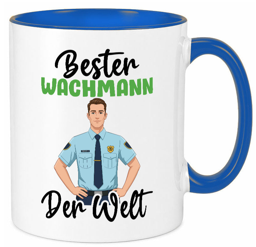 Bester Wachmann | Wachpersonal Nachtwächter v2 Geschenk Humor Geschenkidee Tasse