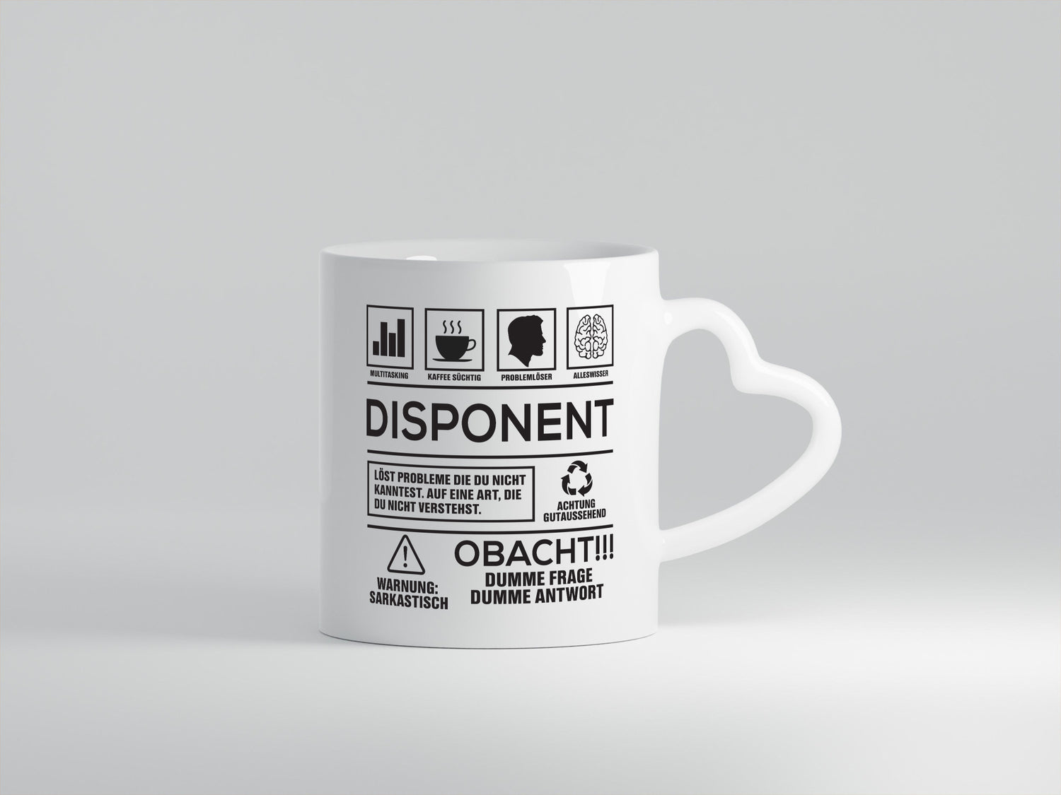 Achtung Probleme Disponent | Zuteiler Humor Geschenkidee Tasse