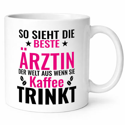 Kaffee trinkt: Ärztin | Medizin Doktorin Fachärztin Humor Geschenkidee Tasse