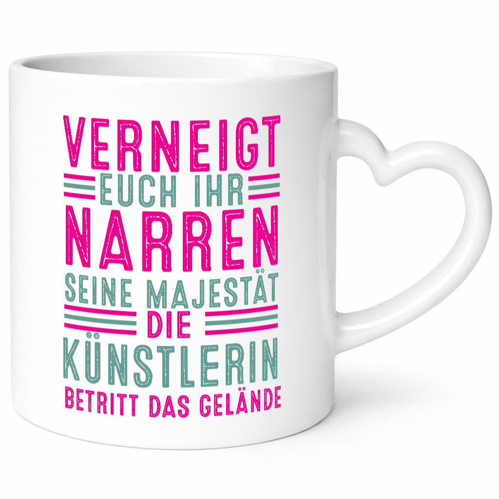 Verneigt euch: Künstlerin | Kunst lustiger Spruch Geschenk Humor Geschenkidee