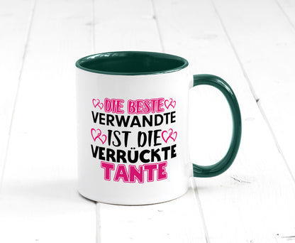 Verrückte Tante | Spruch Patentante Verwandtschaft lustiger Geschenk Humor
